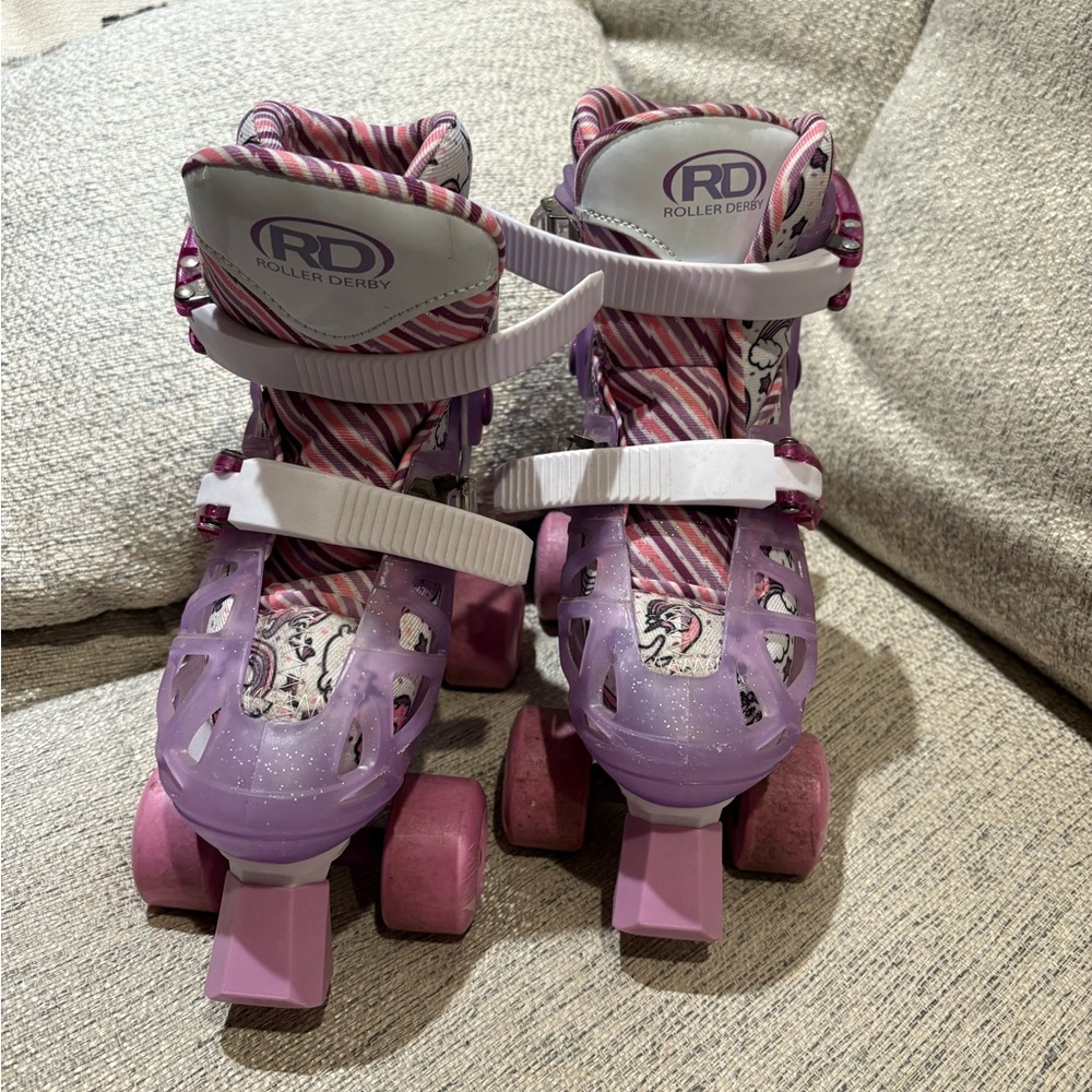 RD Pink and Purple Kids Roller Skates